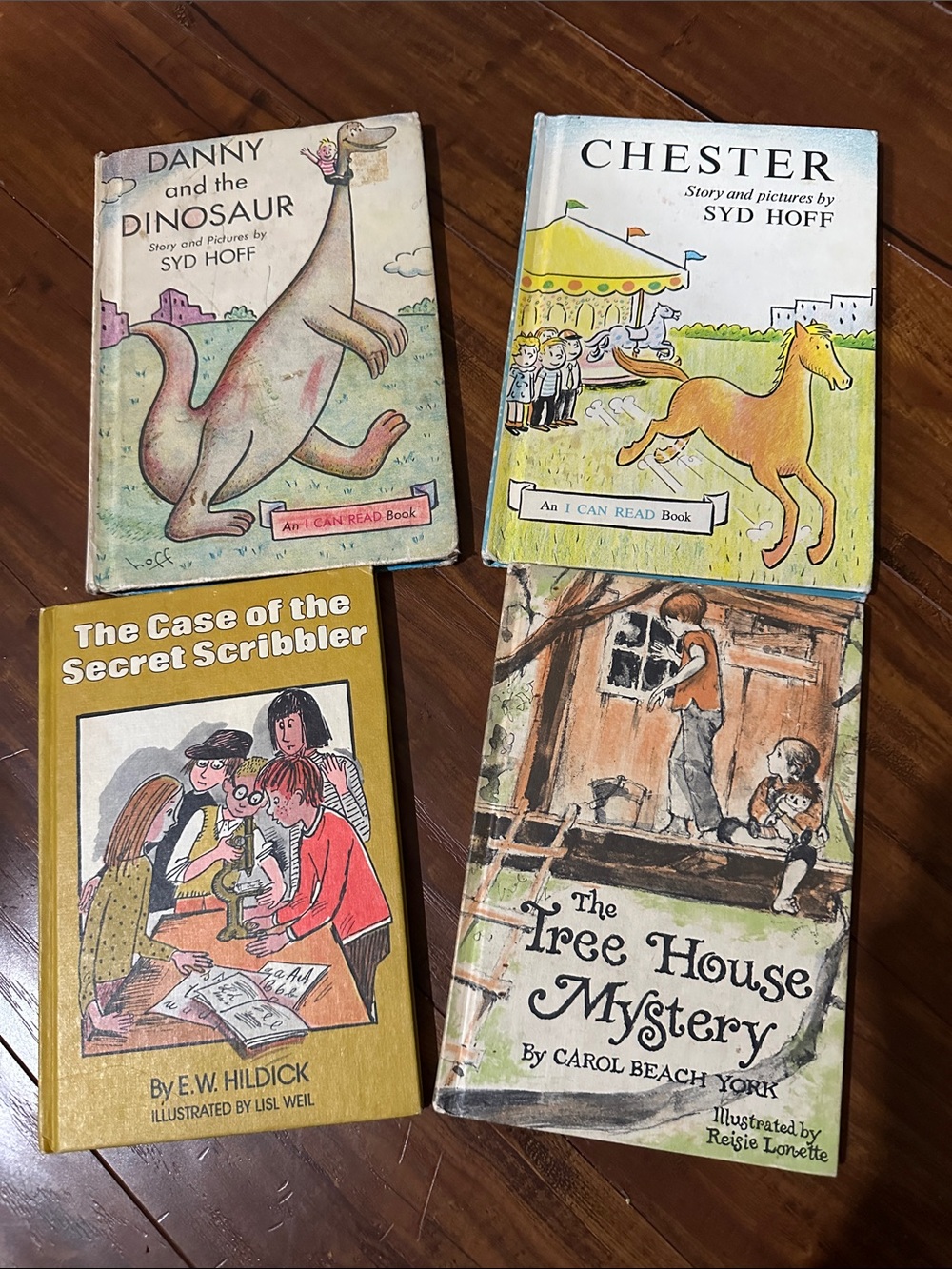 Vintage Kids Hardcover Book Lot Syd Hoff Weekly Reader Mystery 1960s 1970s